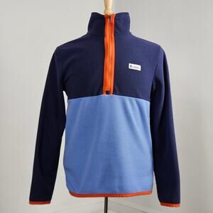 Cotopaxi Fleece Pullover Sweater Jacket Half-Zip Blue Colorblock | Men's Small
